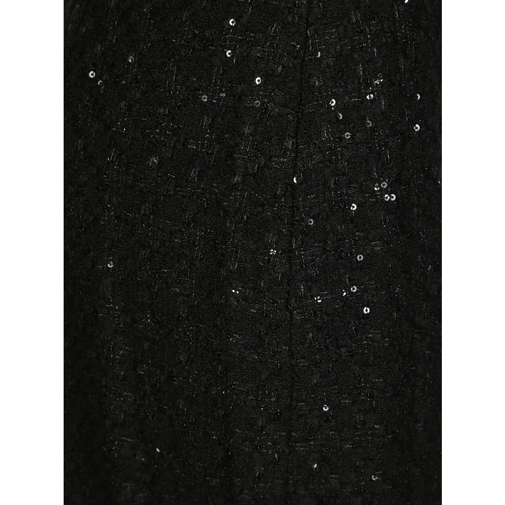 Rotate Birger Christensen Midi Bouclé Rok Black Dames