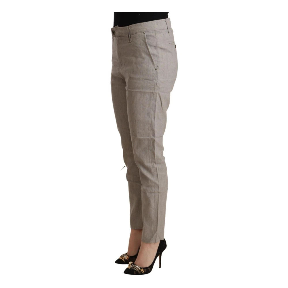 Cycle Linnen Tapered Broek Gray Dames
