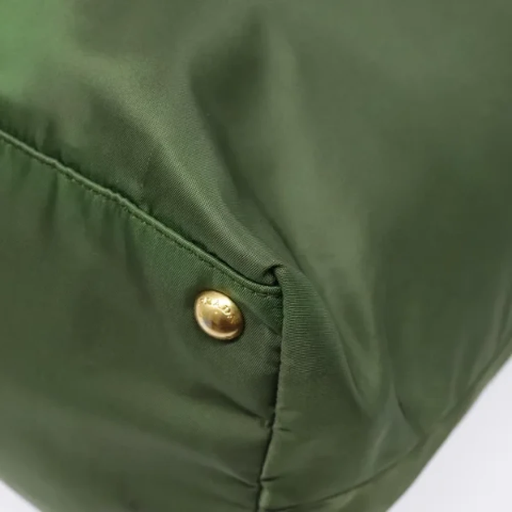 Prada Vintage Pre-owned Fabric prada-bags Green Dames