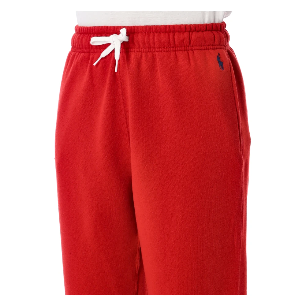 Ralph Lauren Fleece Sportbroek Red Dames
