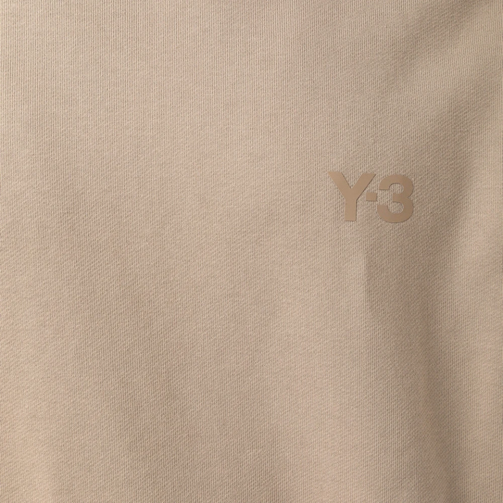 Y-3 Katoenen sweatshirt met ronde hals Beige Heren