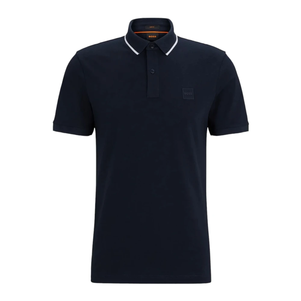 Hugo Boss Polo Korte Mouw Blue Heren