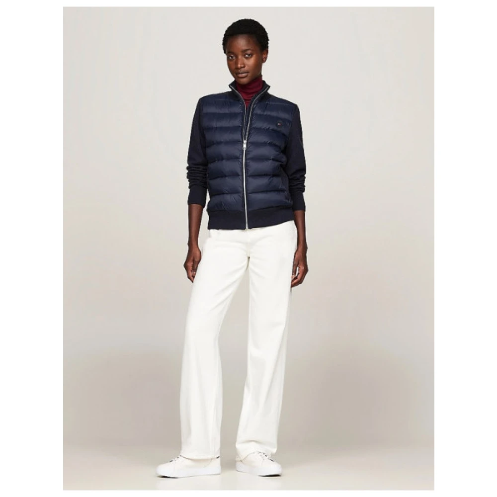 Tommy Hilfiger Gewatteerde Bi-Materiaal Mouwloze Jas Blue Dames