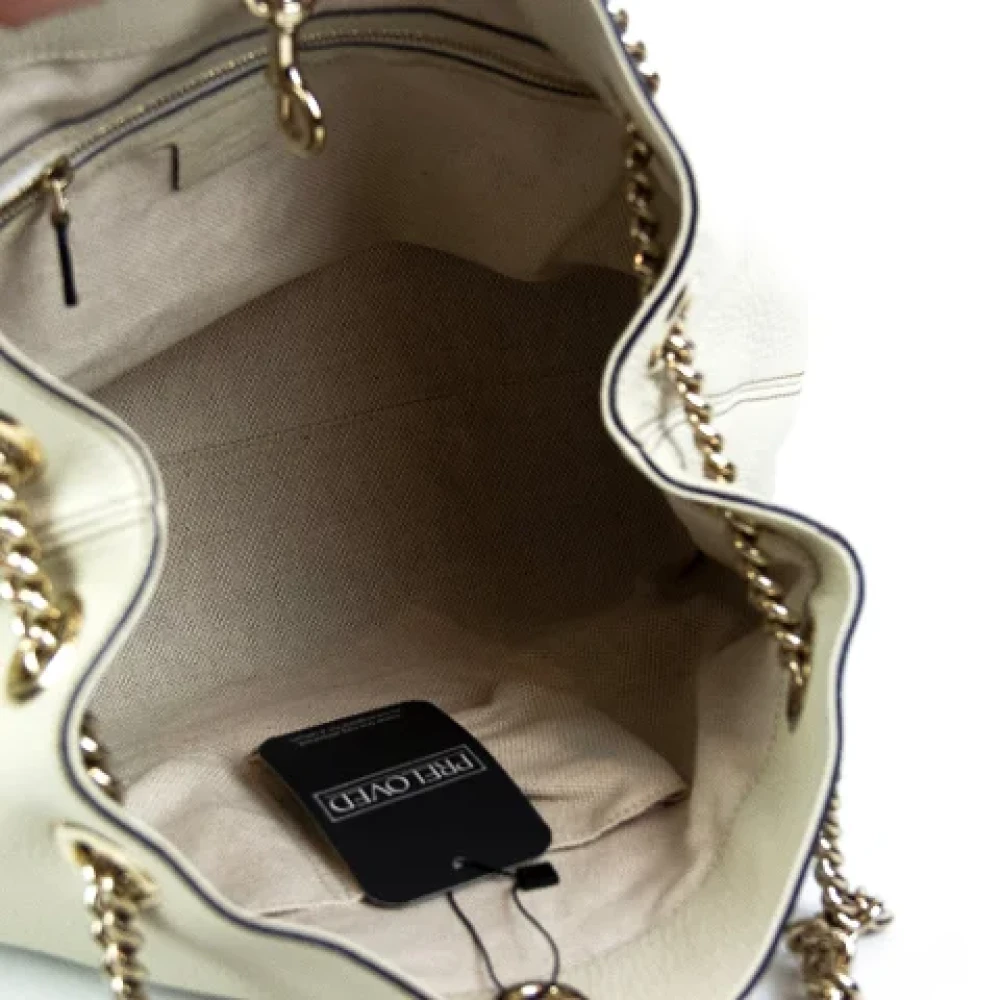 Gucci Vintage Pre-owned Fabric gucci-bags Beige Dames