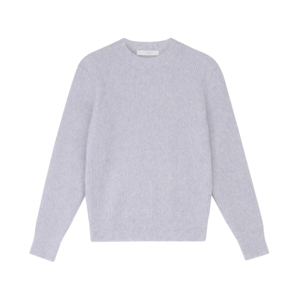 Tela Stijlvolle Gebreide Top Gray Dames
