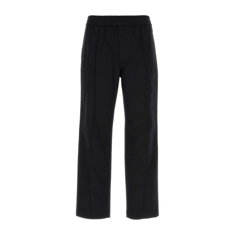 Valentino Garavani Herr Svart Byxor L, Bomull, Stretch Cotton Pant