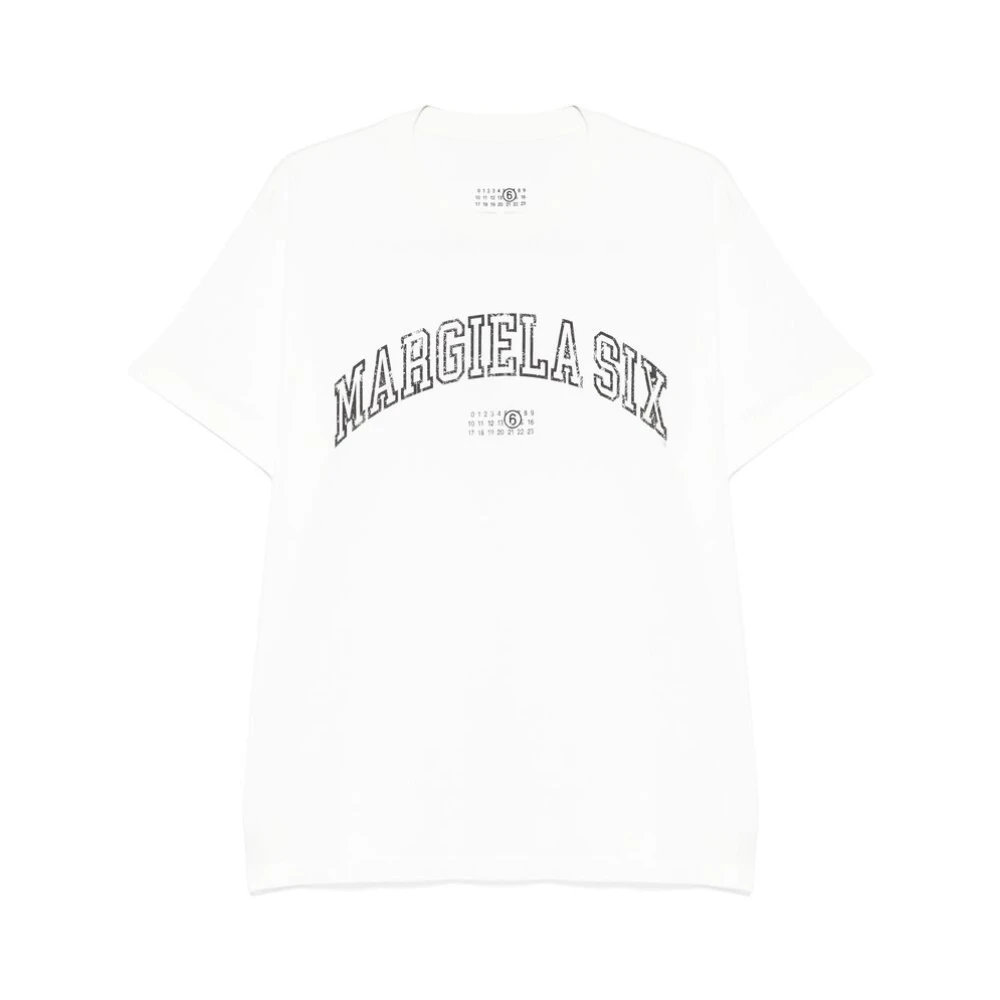 MM6 Maison Margiela Crew Neck T-shirt White Heren