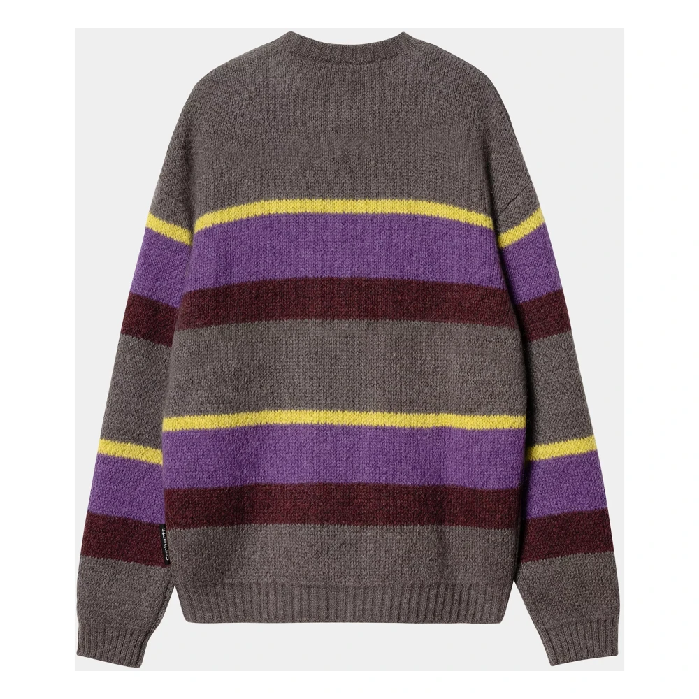 Carhartt WIP Gestreepte Jacquard Trui in Alpaca Mix Multicolor Heren