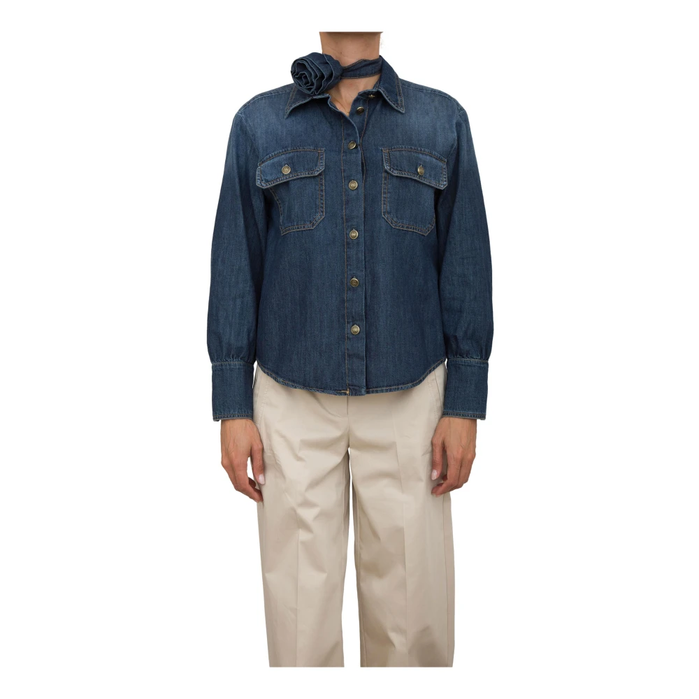 Blouses & Shirts > Denim Shirts - - Marella - Modalova