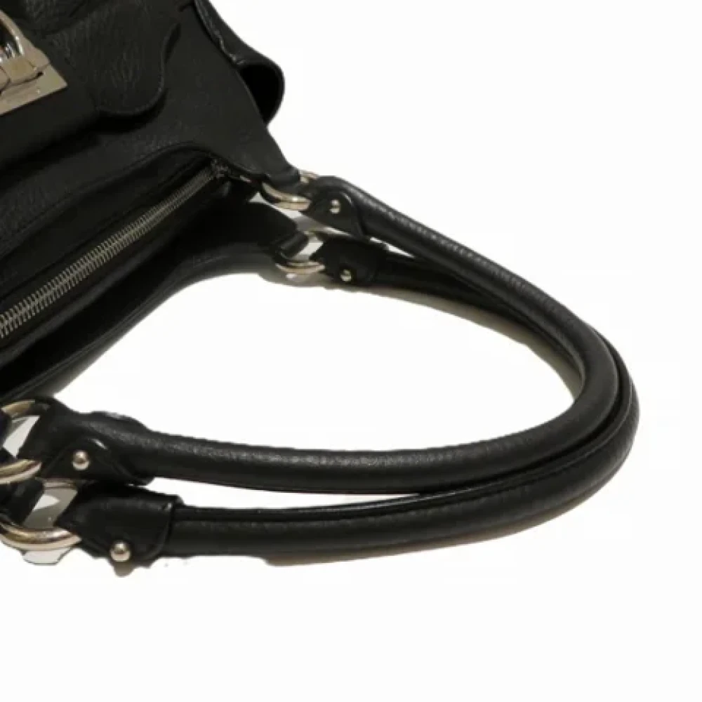 Salvatore Ferragamo Pre-owned Leather handbags Black Dames