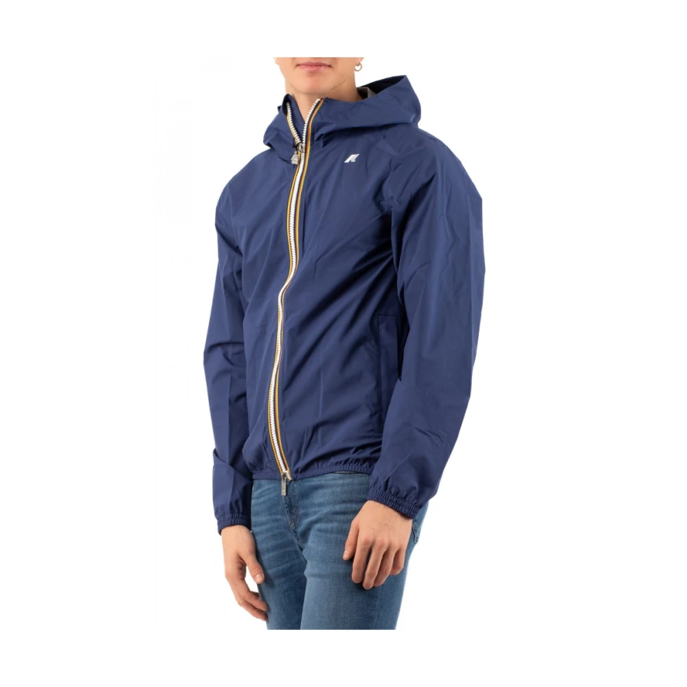 K-way Lichtgewicht Opvouwbare Jas Blue Heren