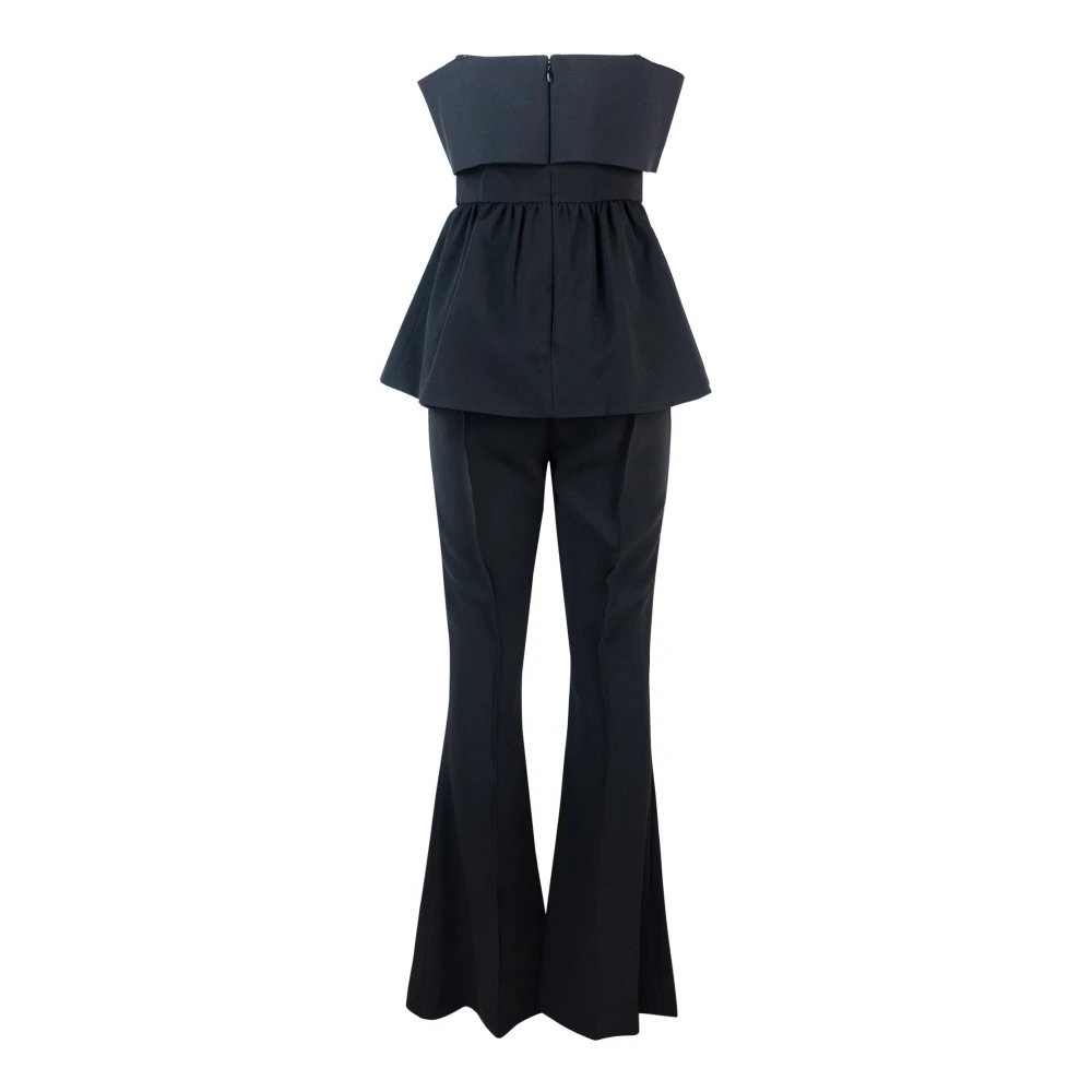 Self Portrait Zwarte ritssluiting korsetbroek Black Dames