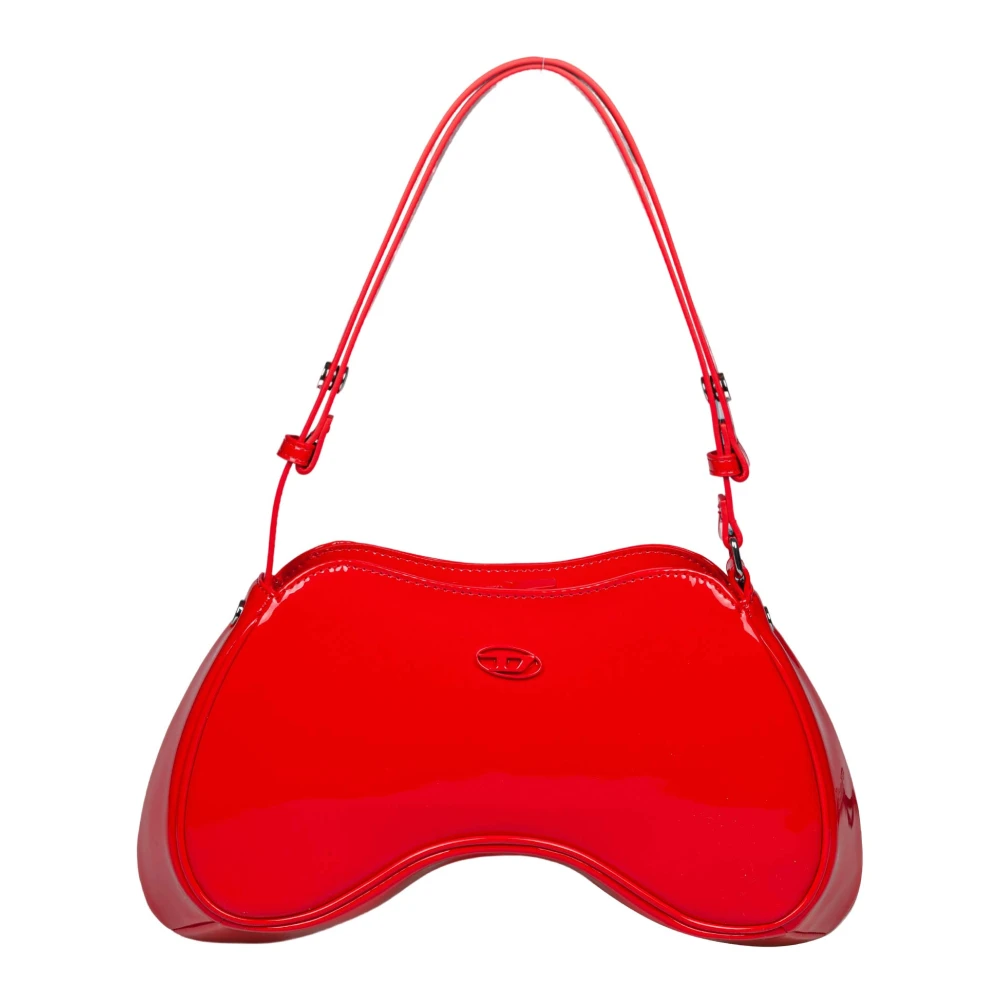 Diesel , Shoulder Bags, Female, Red, One Size, Play Shoulder Bag