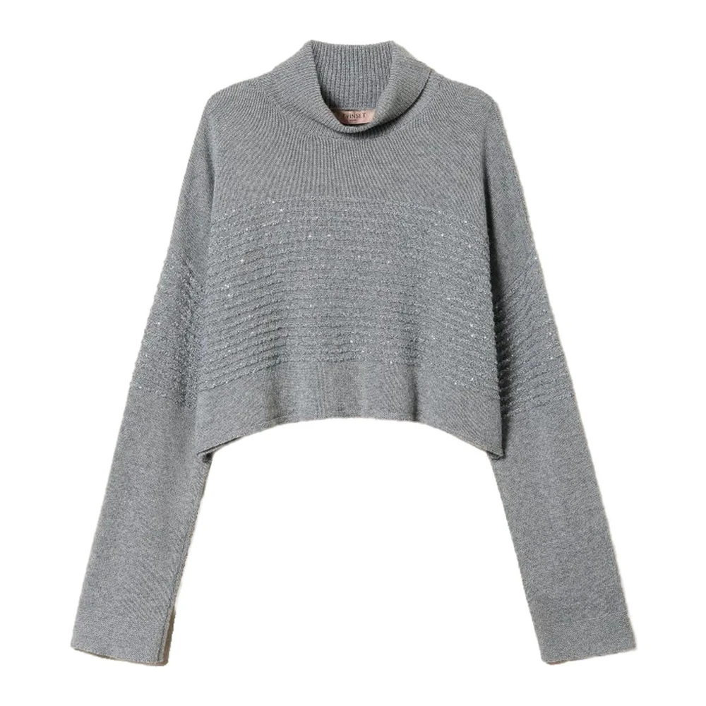 Twinset Kasjmiermix Gebreide Trui Gray Dames