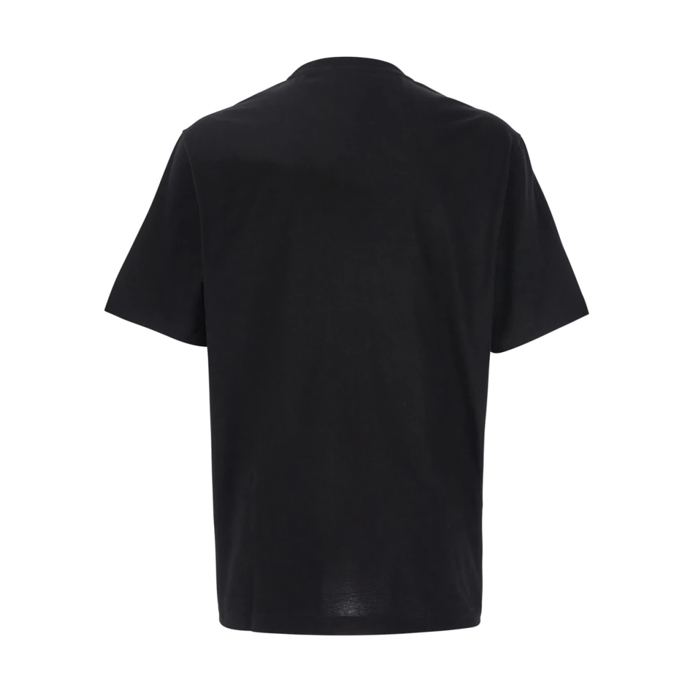 Versace Zwart Medusa Head Logo Katoenen T-shirt Black Heren