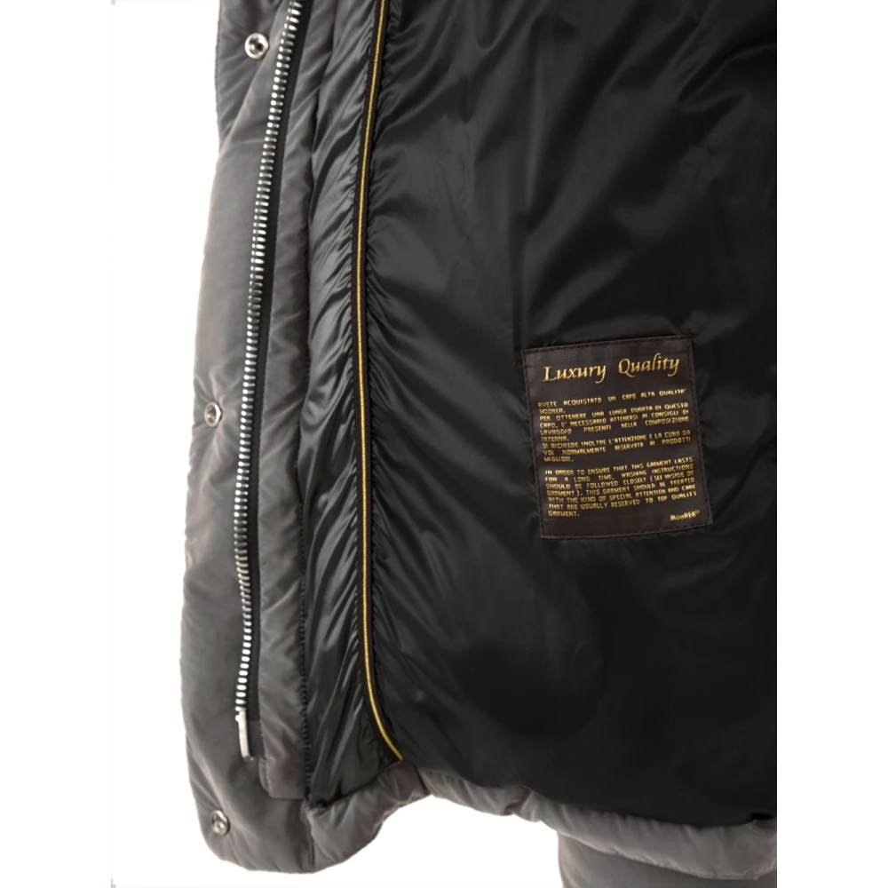 Moorer Fluweel Textuur Hoodie Jas Beige Dames