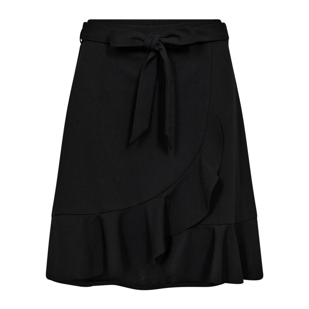Co'Couture Feminine Emmycc Skirt met Ruches Black Dames