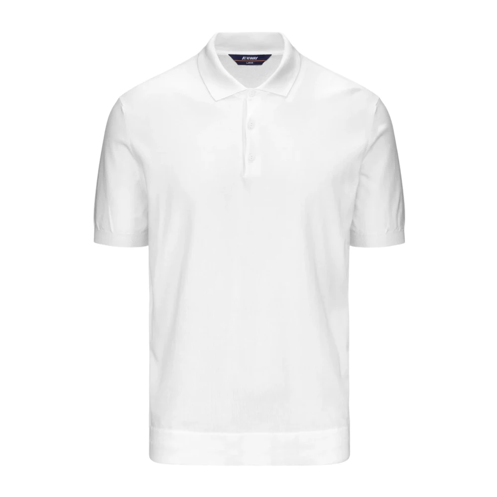 K-Way Men's White Polo Shirts, Xl, Pleyne Polo Shirt