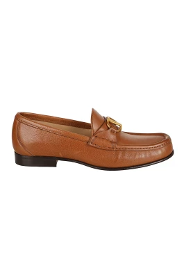 VLogo Signature Buffalo Leather Loafer
