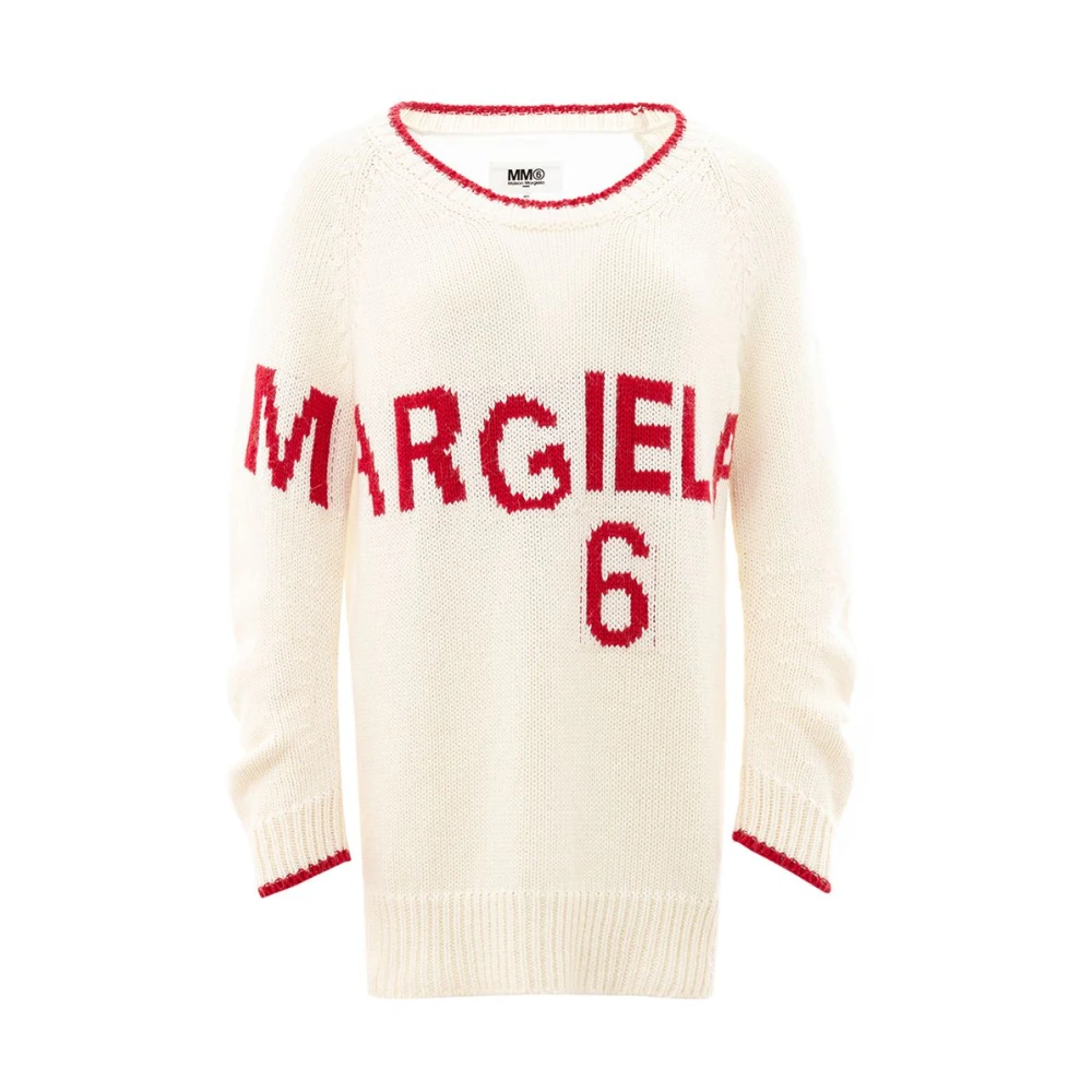 Maison Margiela Witte Katoenen Trui Elegante Stijl White