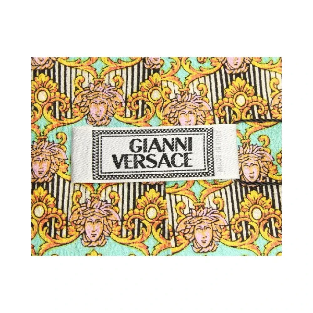 Versace Pre-owned Silk home-office Green Dames