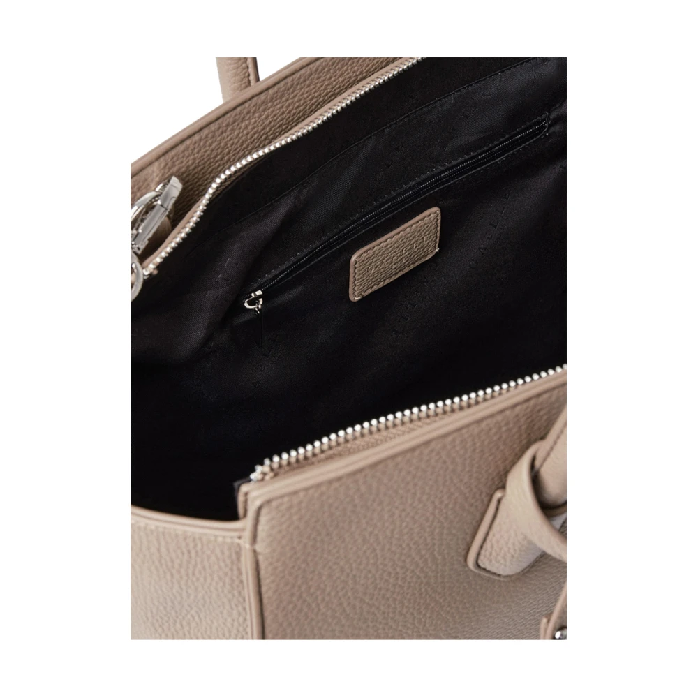 Gaëlle Paris Bruin Leren Shopper Tas met Elegante Details Brown Dames