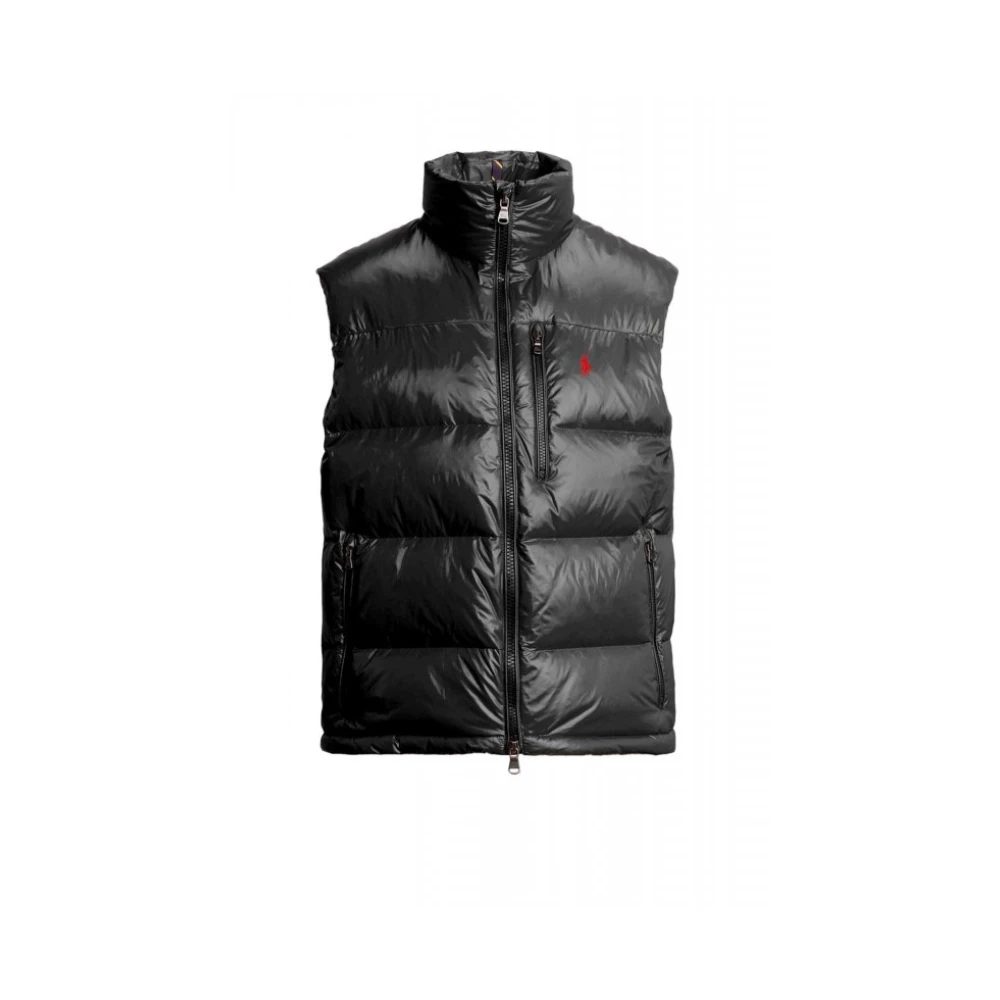 Ralph Lauren Men's Black Gorham Glossed Down Vest