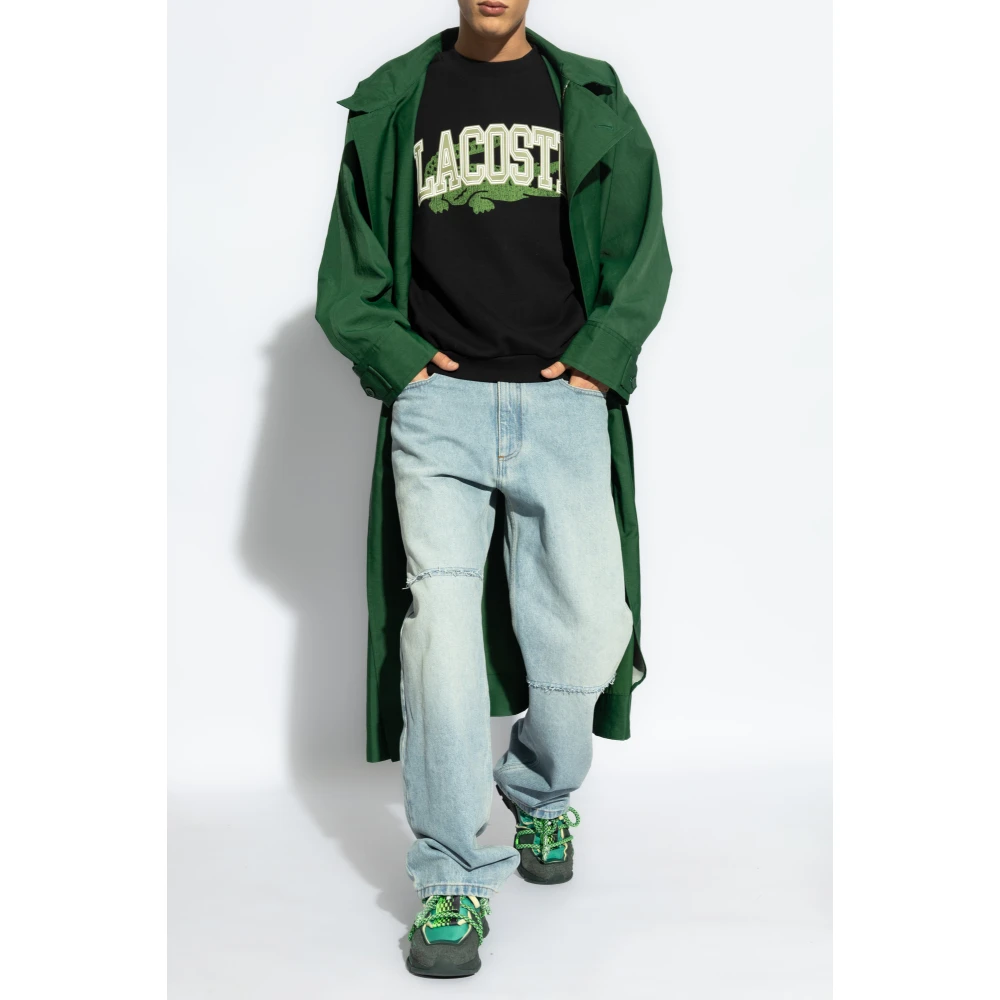 Lacoste Sweatshirt met logo Black Heren