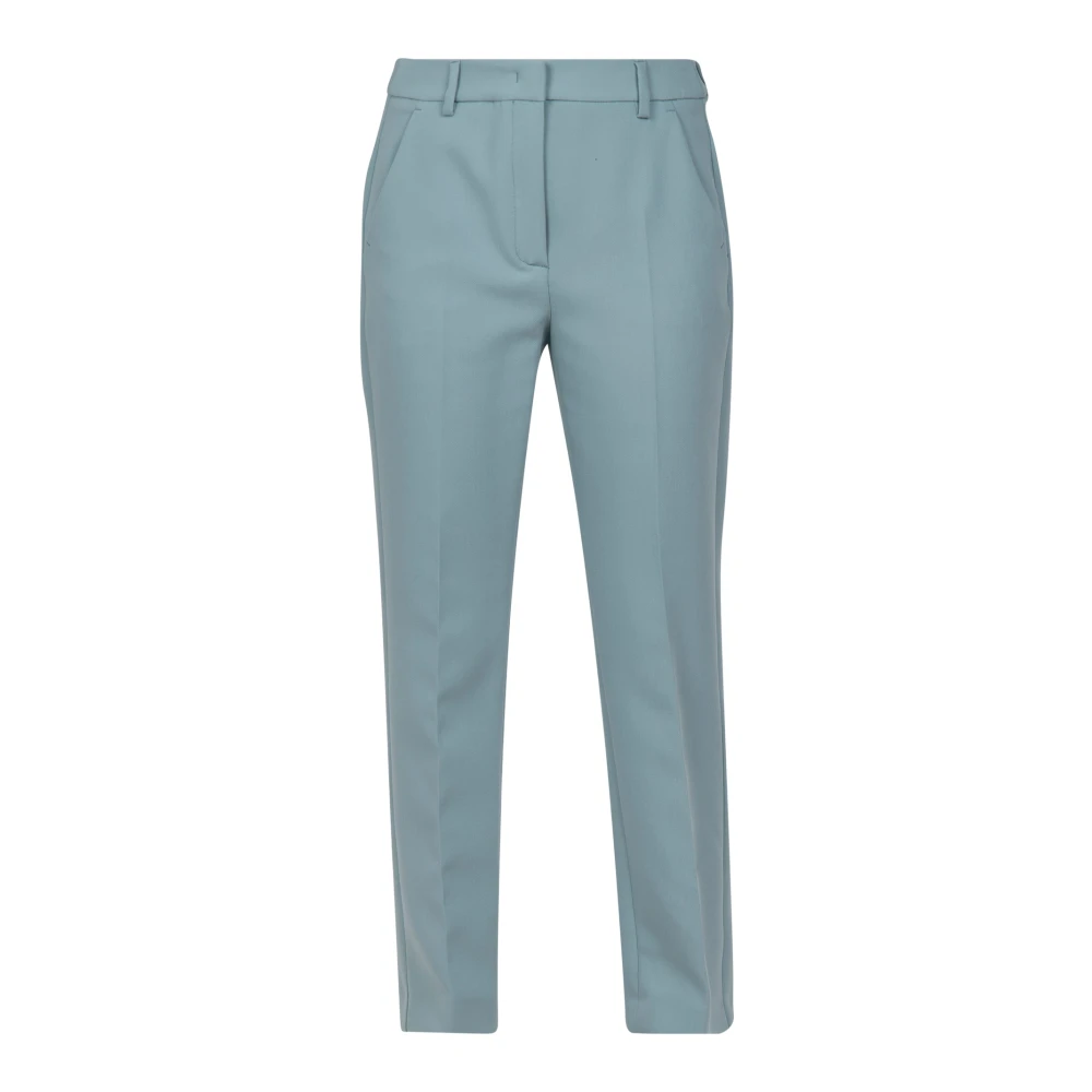 Max Mara Weekend Rechte pijp stretch stoffen broek Blue Dames