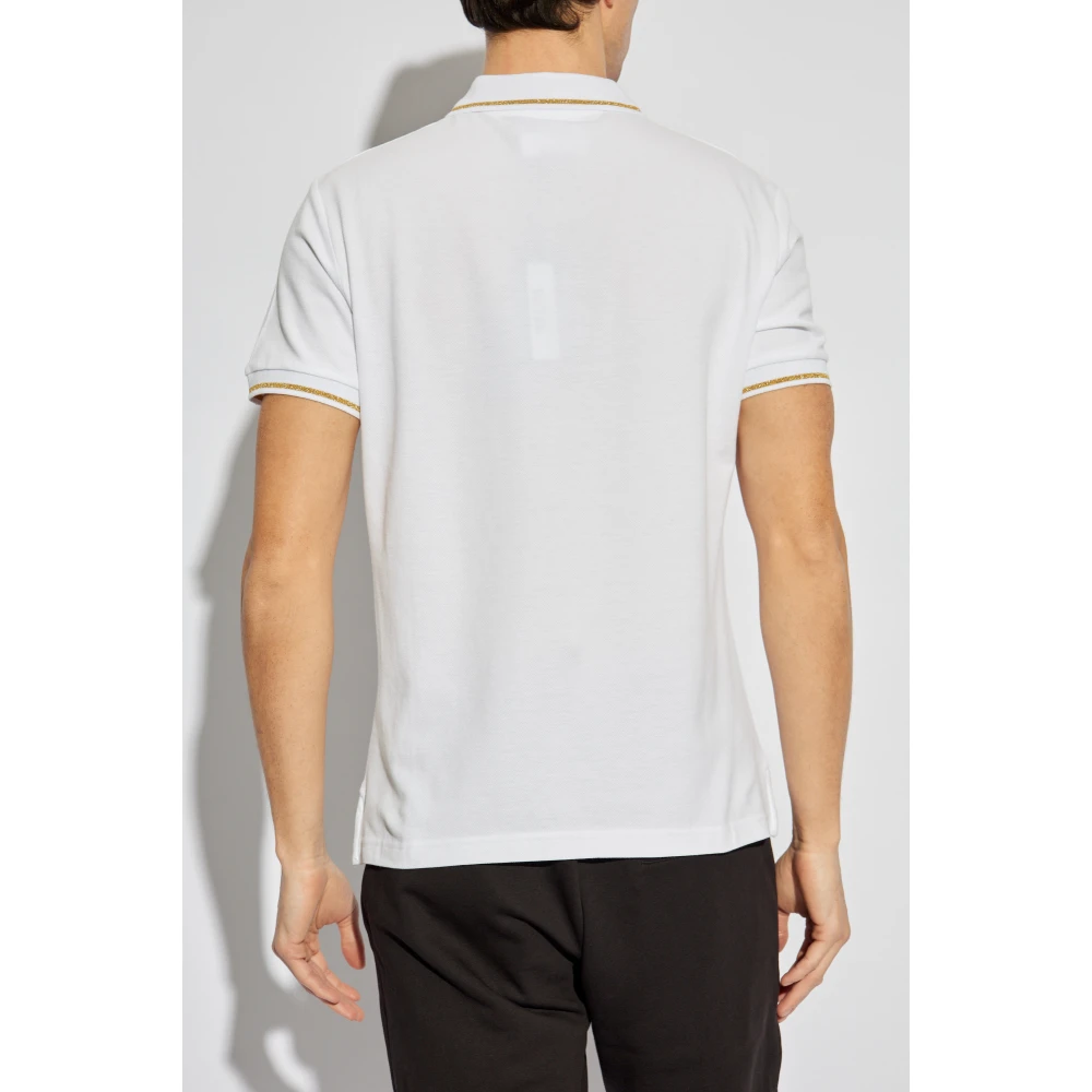 Versace Jeans Couture Polo met geborduurd logo White Heren