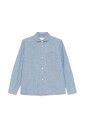 chemise-bleue-classique-avec-poche-poitrine