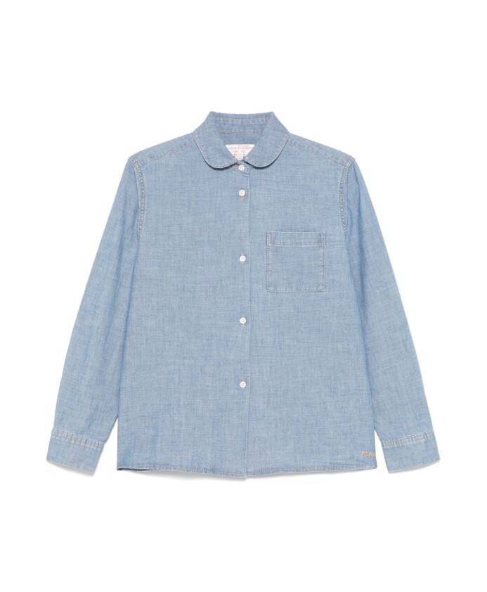chemise-bleue-classique-avec-poche-poitrine
