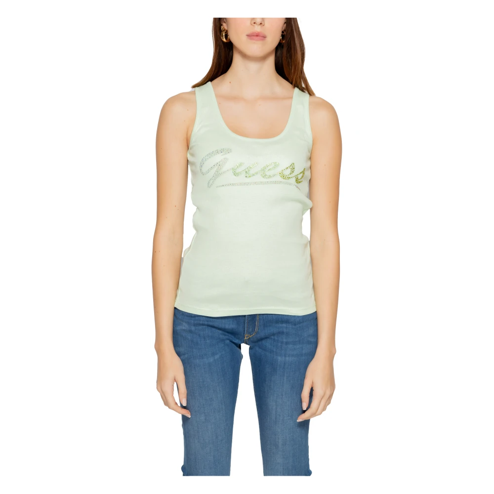 Guess Sprankelende Groene Tanktop Green Dames