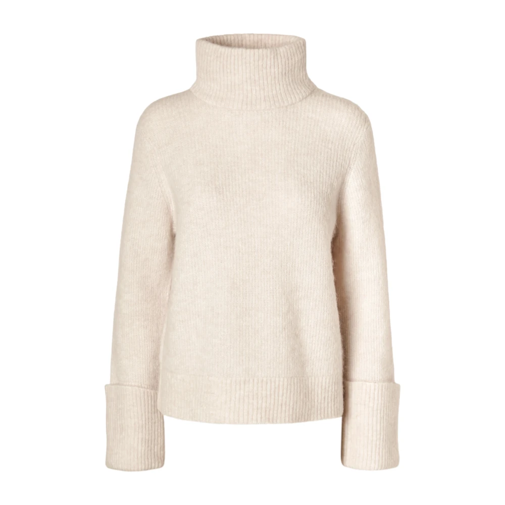 SELECTED FEMME Dames Truien & Vesten Slfsia Ras Ls Knit High Neck Beige