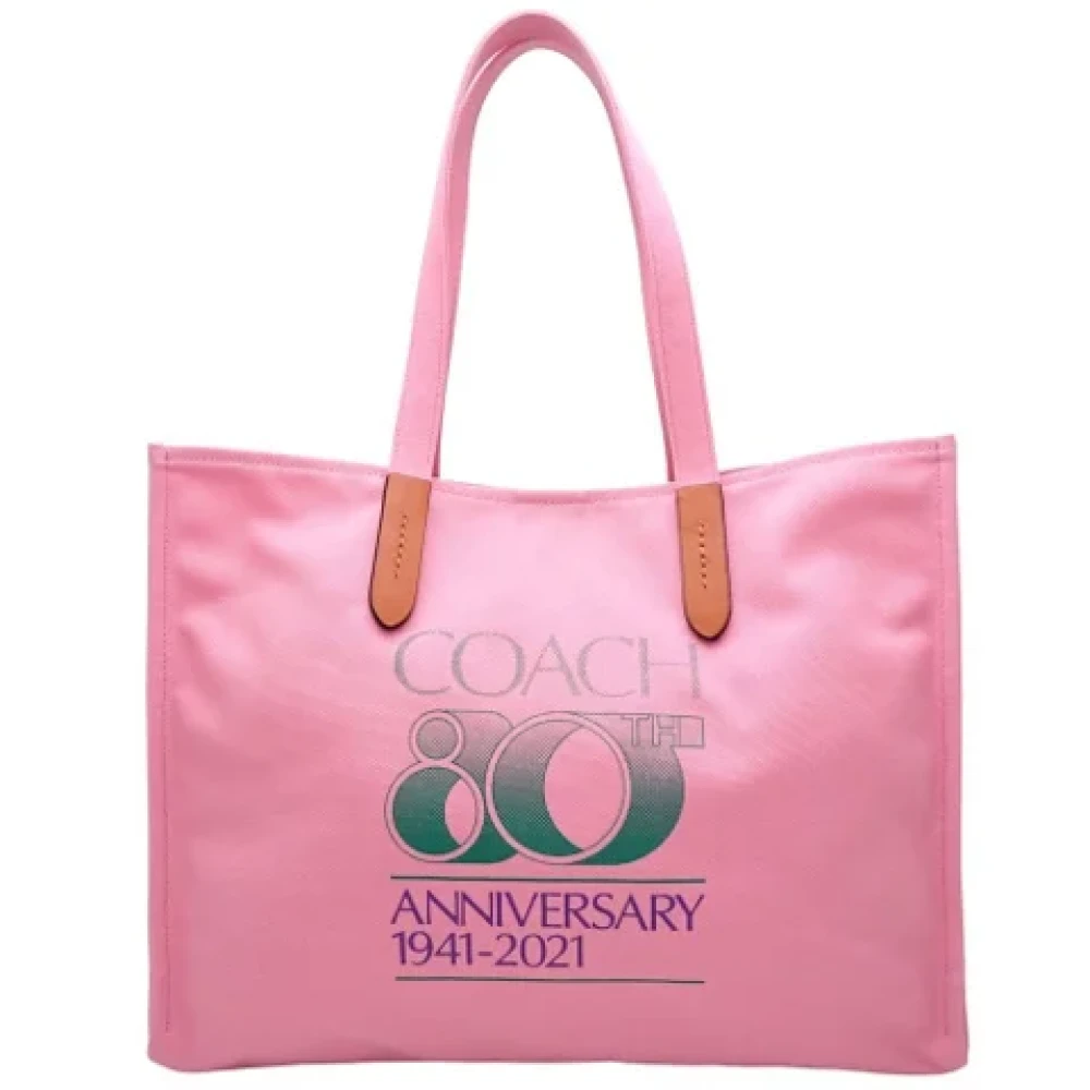 Coach Pre-owned Canvas totes Pink Dames
