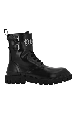 Mid Flat Gothic Plein Boots