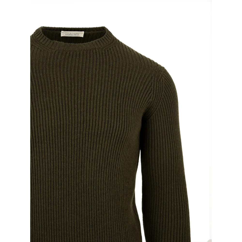 Filippo De Laurentiis Heren Truien Militaire Stijl Green Heren
