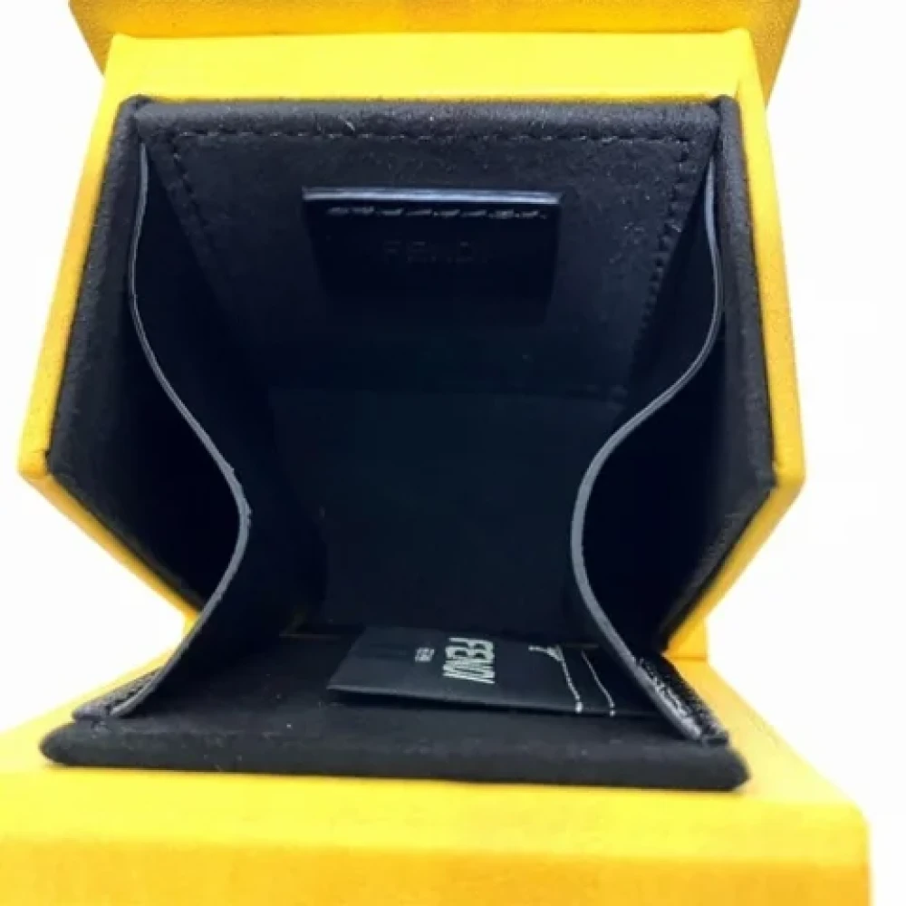 Fendi Vintage Pre-owned Leather key-holders Yellow Dames