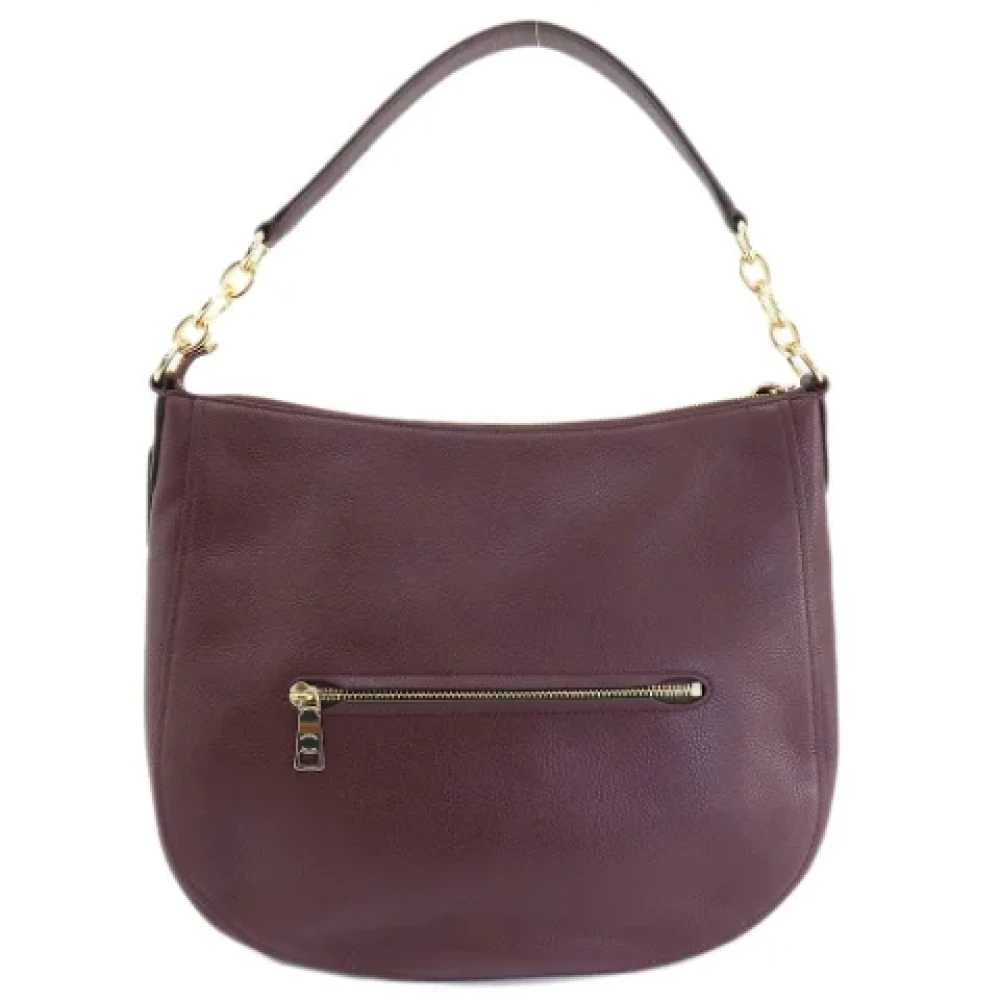 Coach Pre-owned Leather shoulder-bags Purple Dames