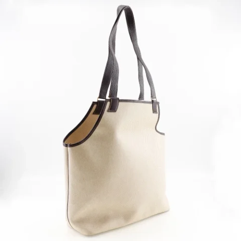 Hermès Vintage Pre-owned Fabric shoulder-bags Beige Dames