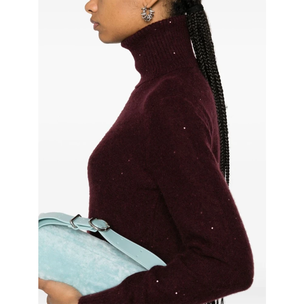 Fabiana Filippi Bordeaux Jersey Sweater Red Dames
