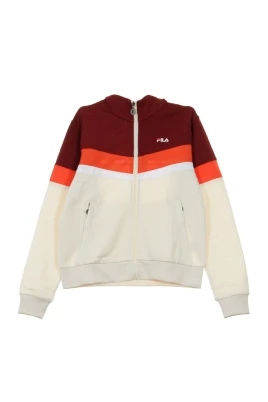 Dam Tracksuit Jacka i Rabarber/Grå/Fiesta Orange