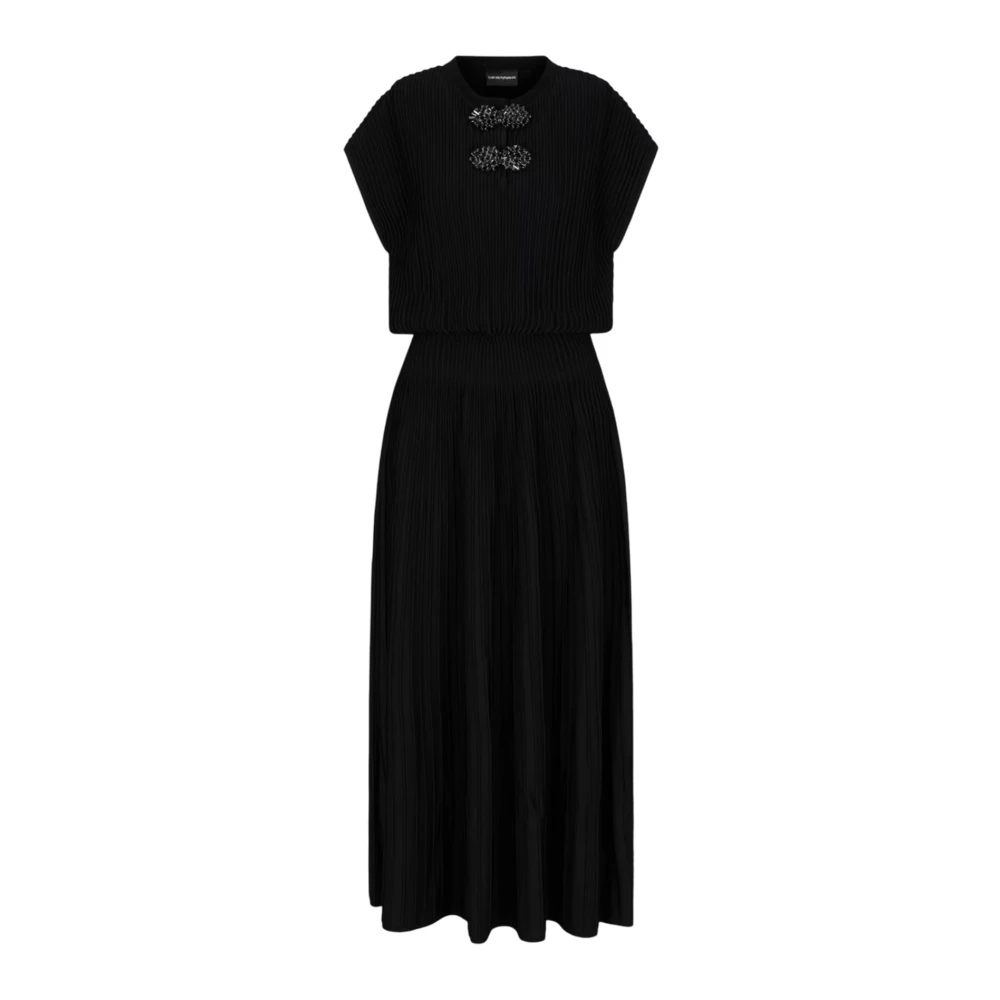 Emporio Armani Zwarte Jurken voor Vrouwen Black Dames
