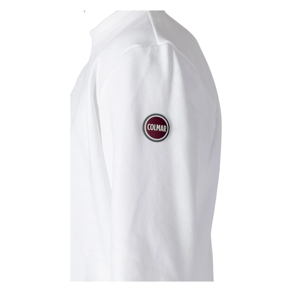 Colmar Katoen Polyester Hoodless Sweatshirt Collectie White Heren