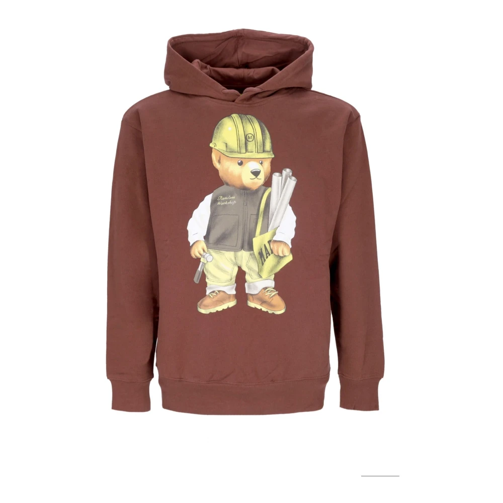 Market Workshop Bear Hoodie Bruin Brown Heren