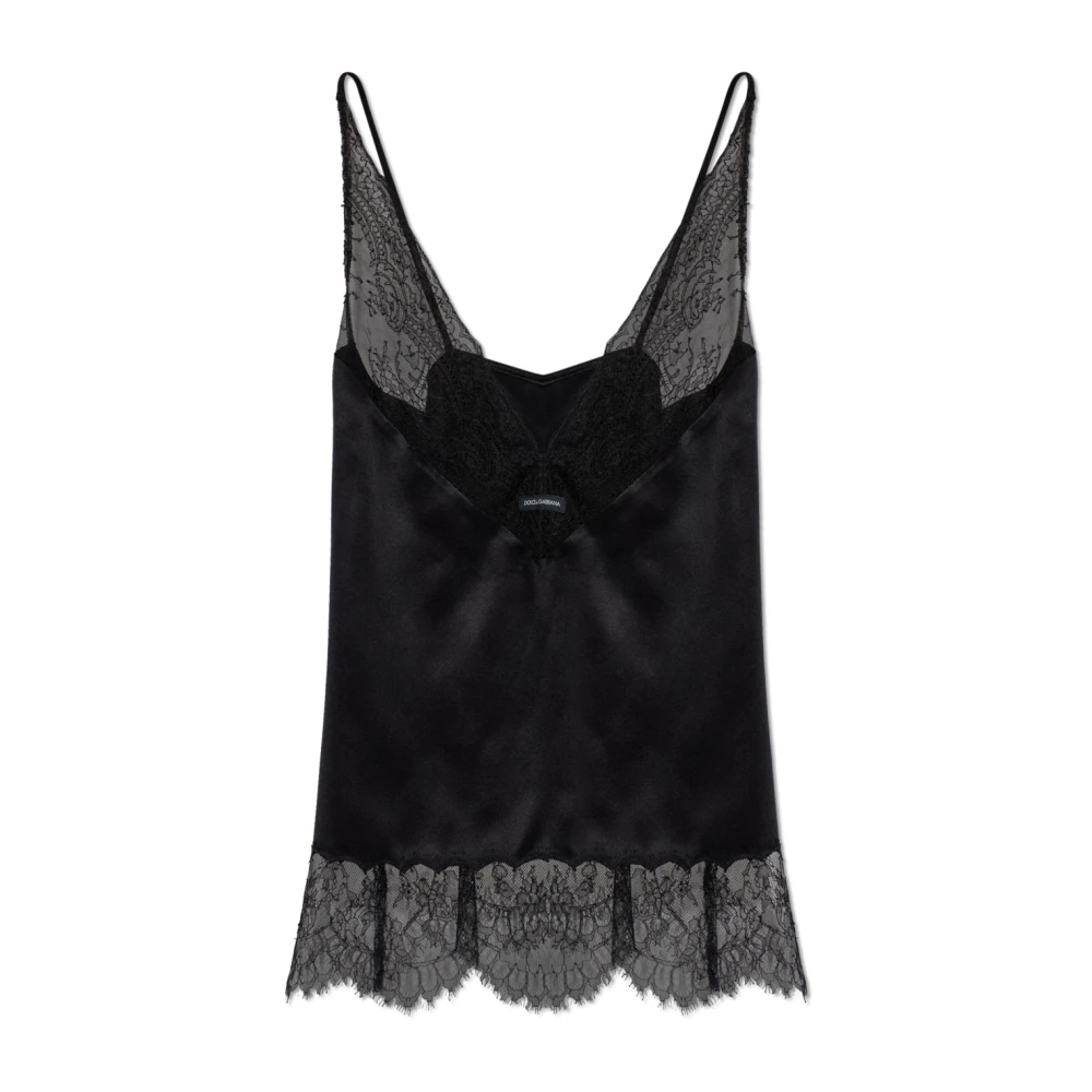 Dolce & Gabbana Donna Nero Top, S, New,