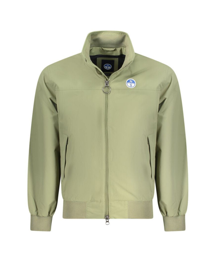veste-slim-fit-en-polyamide-vert