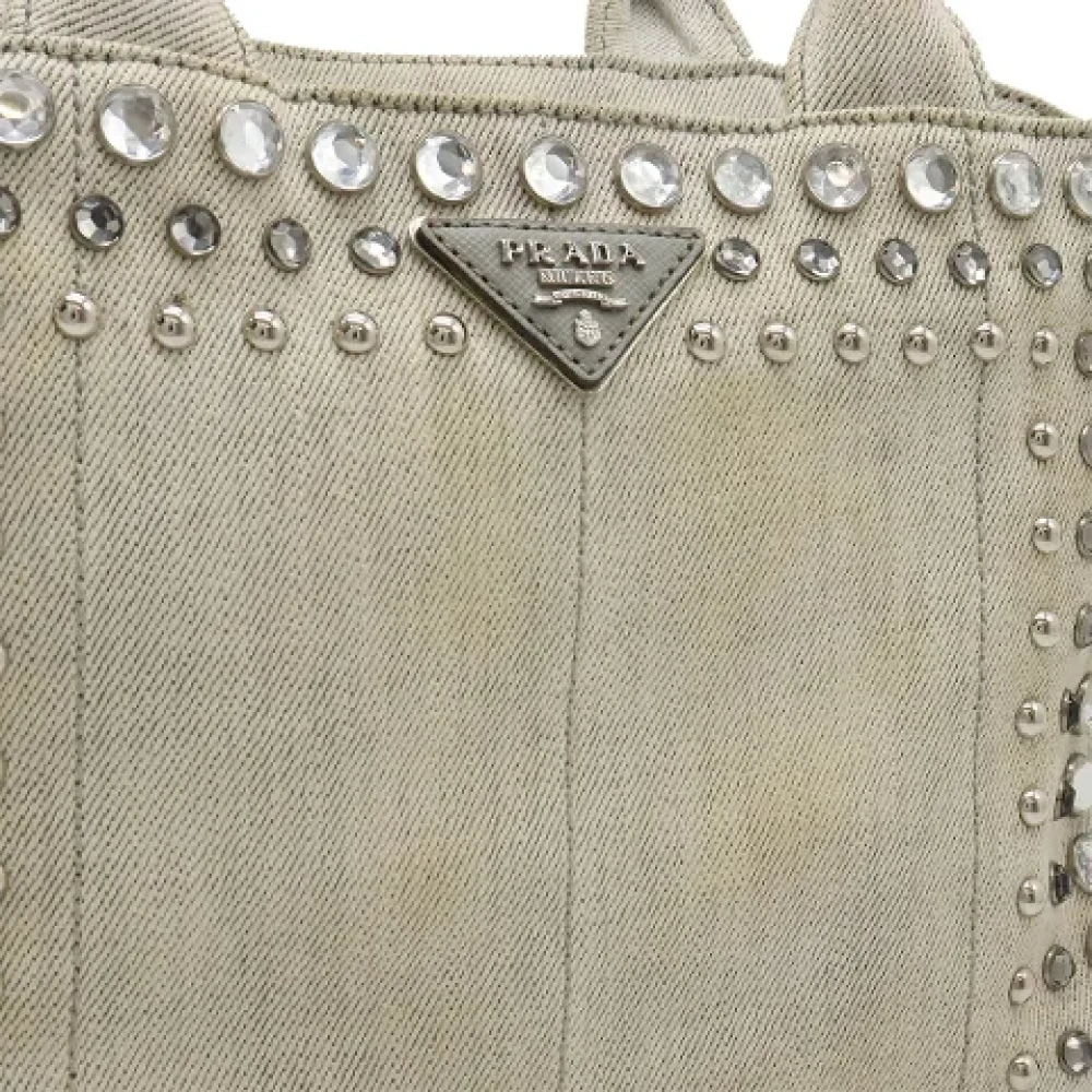 Prada Vintage Pre-owned Denim prada-bags Gray Dames