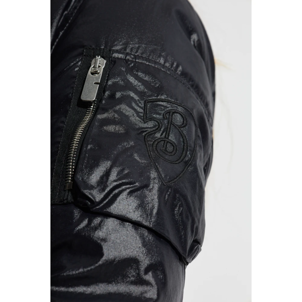 Burberry Gewatteerde donsjas met capuchon Black Dames