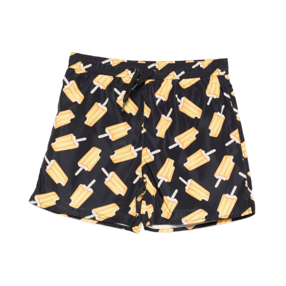 N21 Unisex Kids Multicolor Kids Swimming Trunks, 10 Y, N°21 Sea Clothing Black